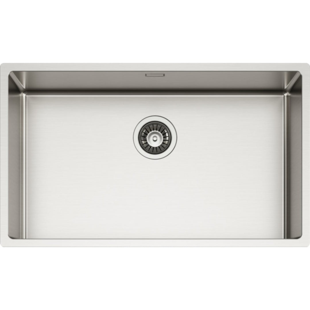 ELLECI LIE700SAC Lavello Incasso 1 Vasca Inox Satinato Flat Filotop Sottotop cm. 74 x 44