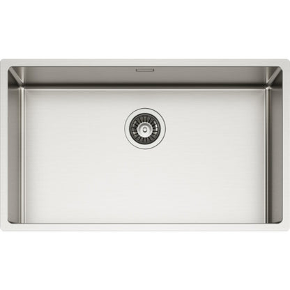 ELLECI LIE700SAC Lavello Incasso 1 Vasca Inox Satinato Flat Filotop Sottotop cm. 74 x 44