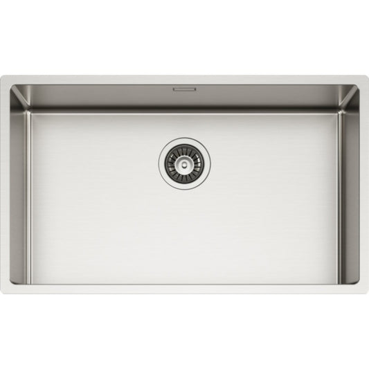 ELLECI LIE700SAC Lavello Incasso 1 Vasca Inox Satinato Flat Filotop Sottotop cm. 74 x 44