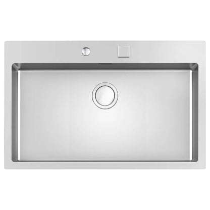 Foster S4001 3367050 Lavello 1 Vasca Incasso Sopratop/Filotop Acciaio Inox Spazzolato cm. 86 x 52