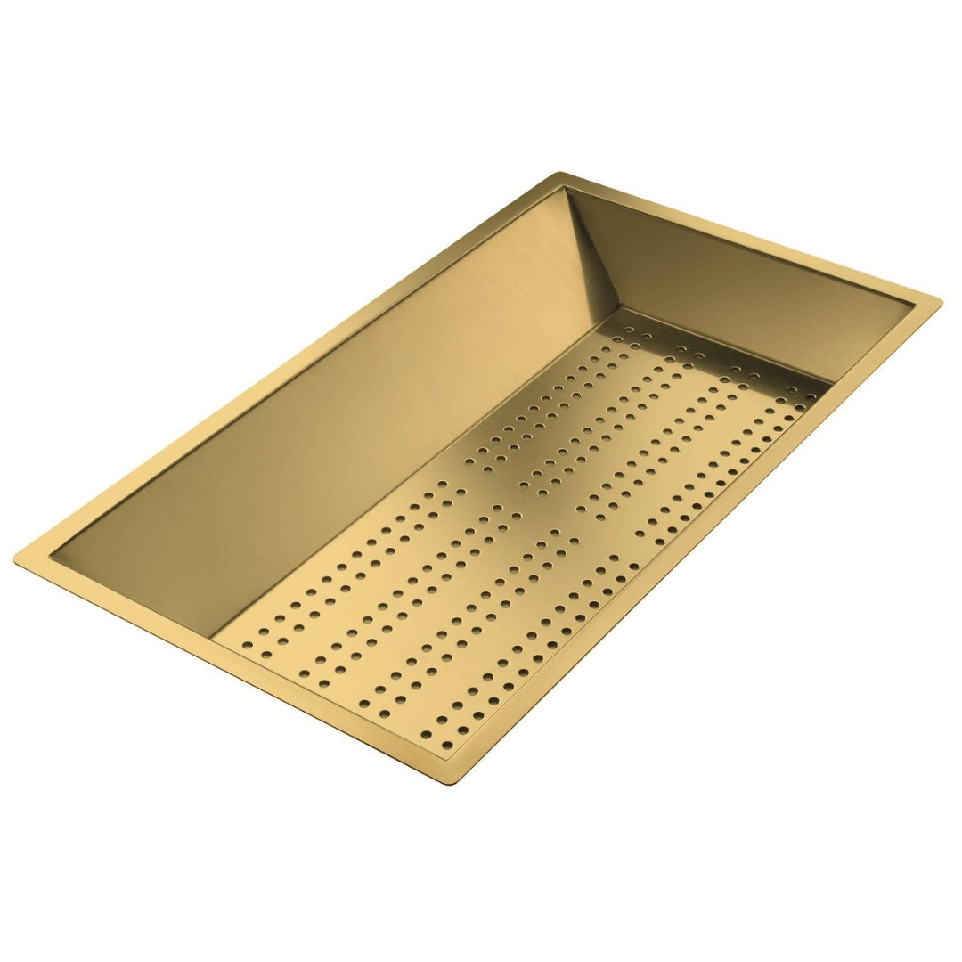 Foster 8151009 Vaschetta Forata inox PVD Gold cm. 21,5 x 38
