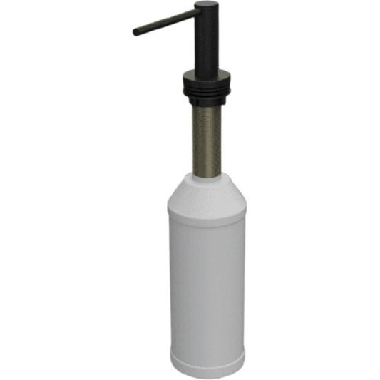 ELLECI ADI02304BK Dosatore Sapone in Metallo Tondo Soap Dispenser Finitura Nero