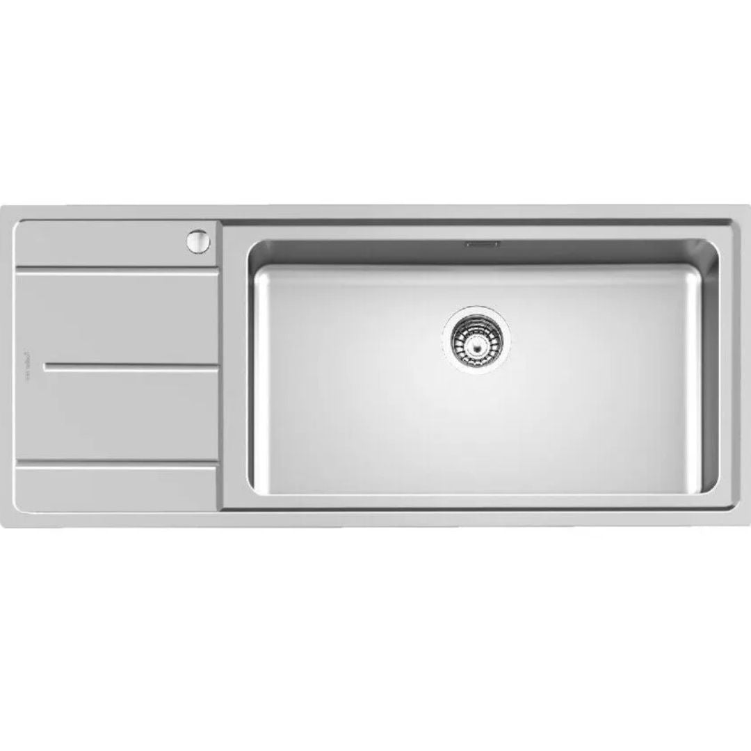 FOSTER EVO 3216051 Lavello Inox Spazzolato 1 Vasca con Gocciolatoio Incasso cm. 116 x 50