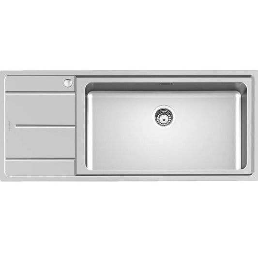 FOSTER EVO 3216051 Lavello Inox Spazzolato 1 Vasca con Gocciolatoio Incasso cm. 116 x 50