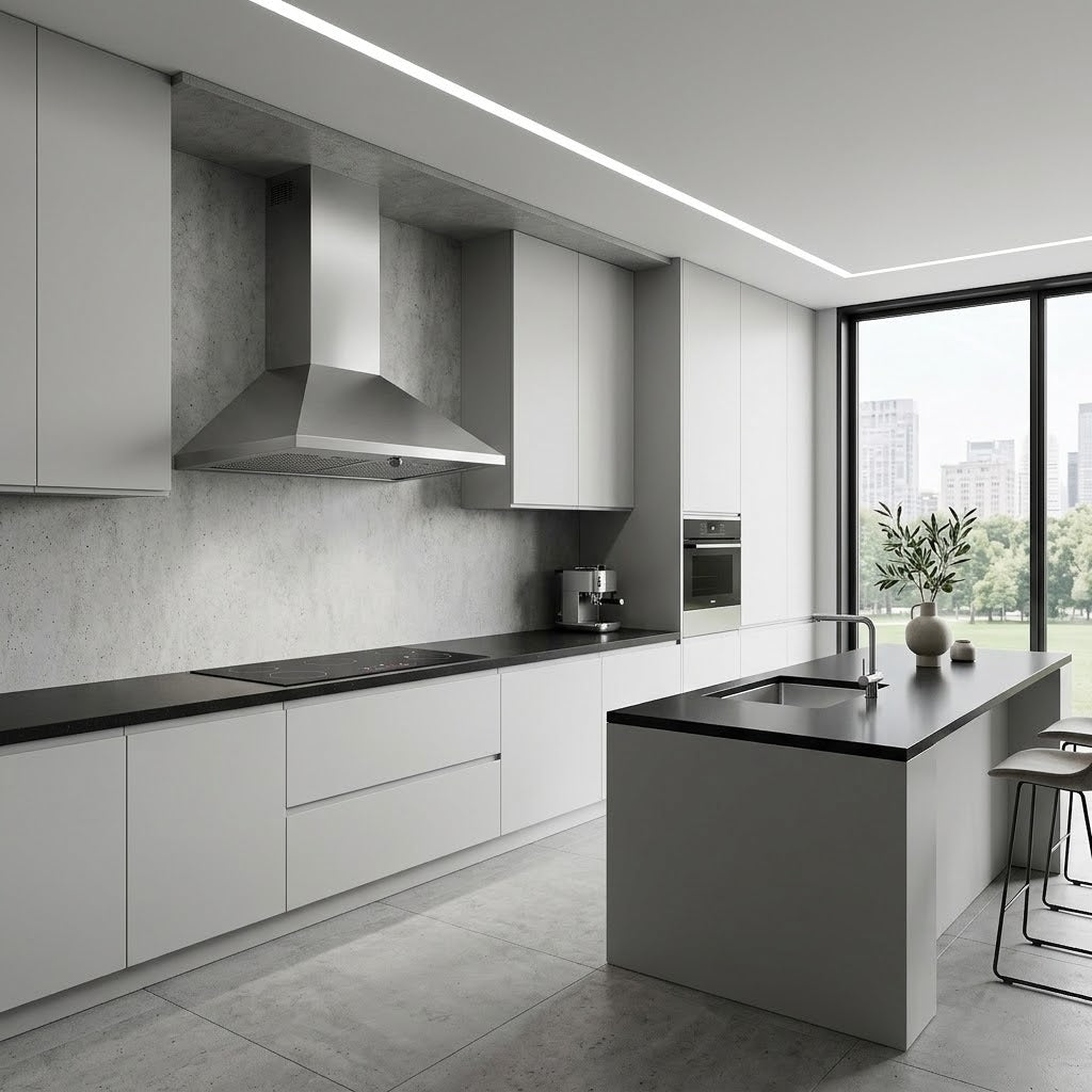 FOSTER 2448060 Cappa Aspirante da Parete 60 cm Inox 410 m³/h di Aspirazione