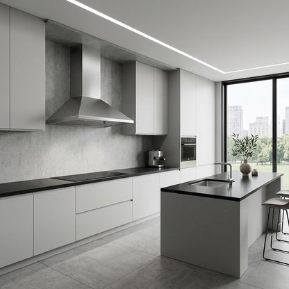 FOSTER 2448060 Cappa Aspirante da Parete 60 cm Inox 410 m³/h di Aspirazione