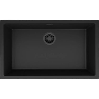 ELLECI ZEN-F 130 LKZ13086F01BKM Lavello 1 Vasca Filotop Nero Keratek cm. 75x45