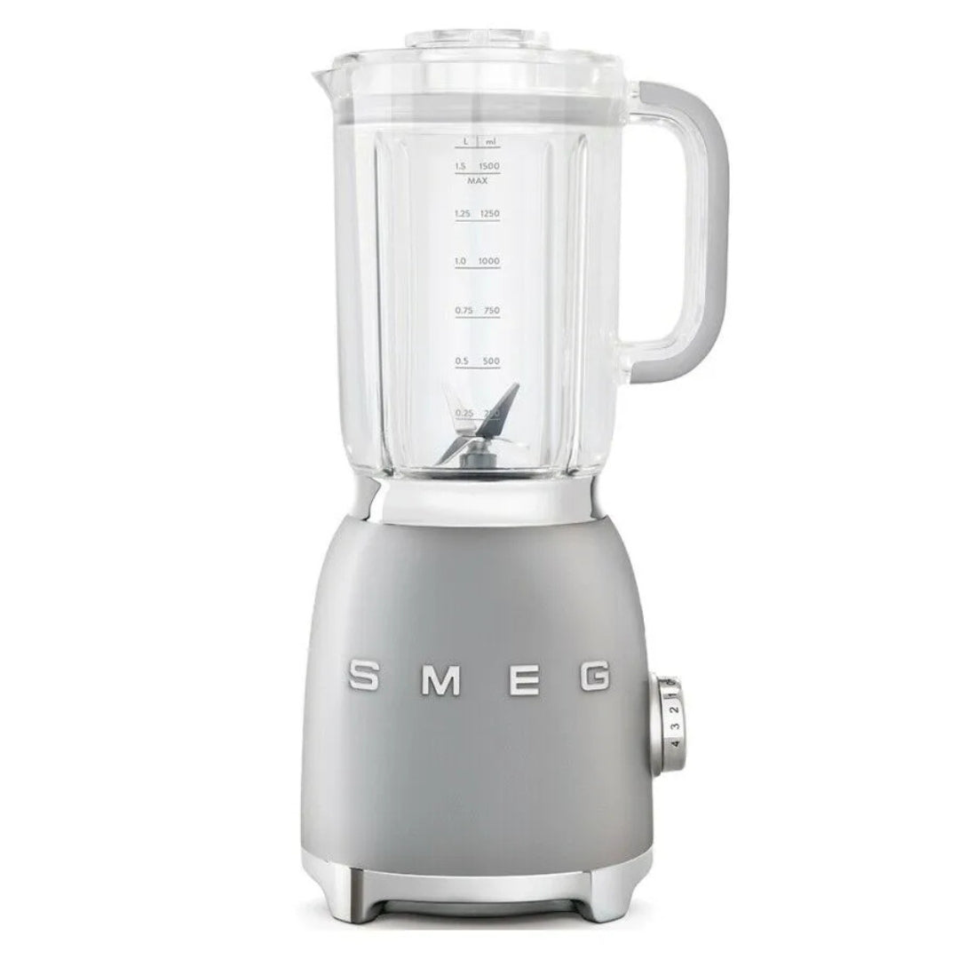 SMEG BLF01SVEU Frullatore da Tavolo 50’s Style Silver 800W 1,5 Lt. 4 Velocità