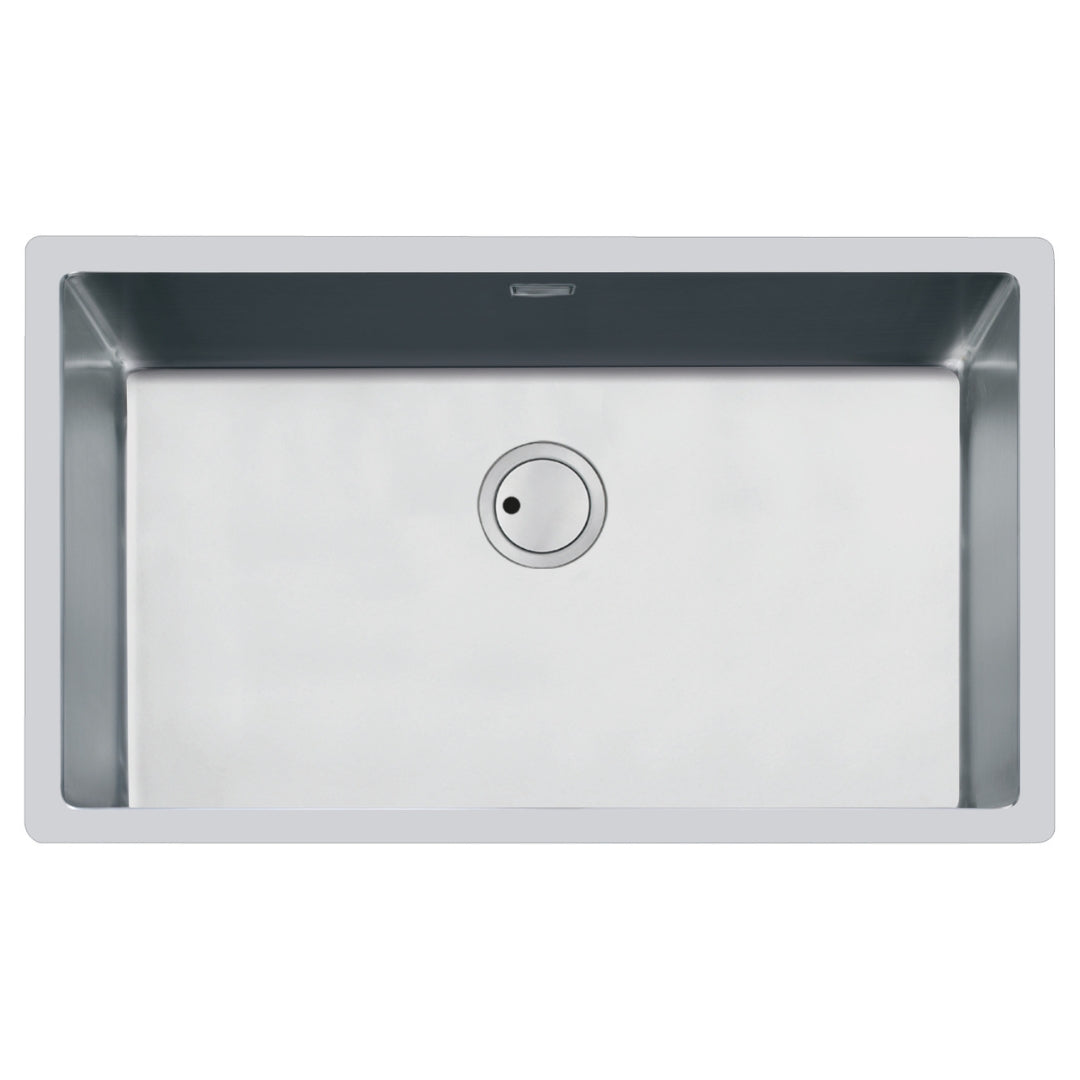 Foster S4001 3357050 Lavello Incasso Filotop 1 Vasca Inox Spazzolato cm. 75 x 44