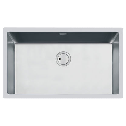 Foster S4001 3357050 Lavello Incasso Filotop 1 Vasca Inox Spazzolato cm. 75 x 44
