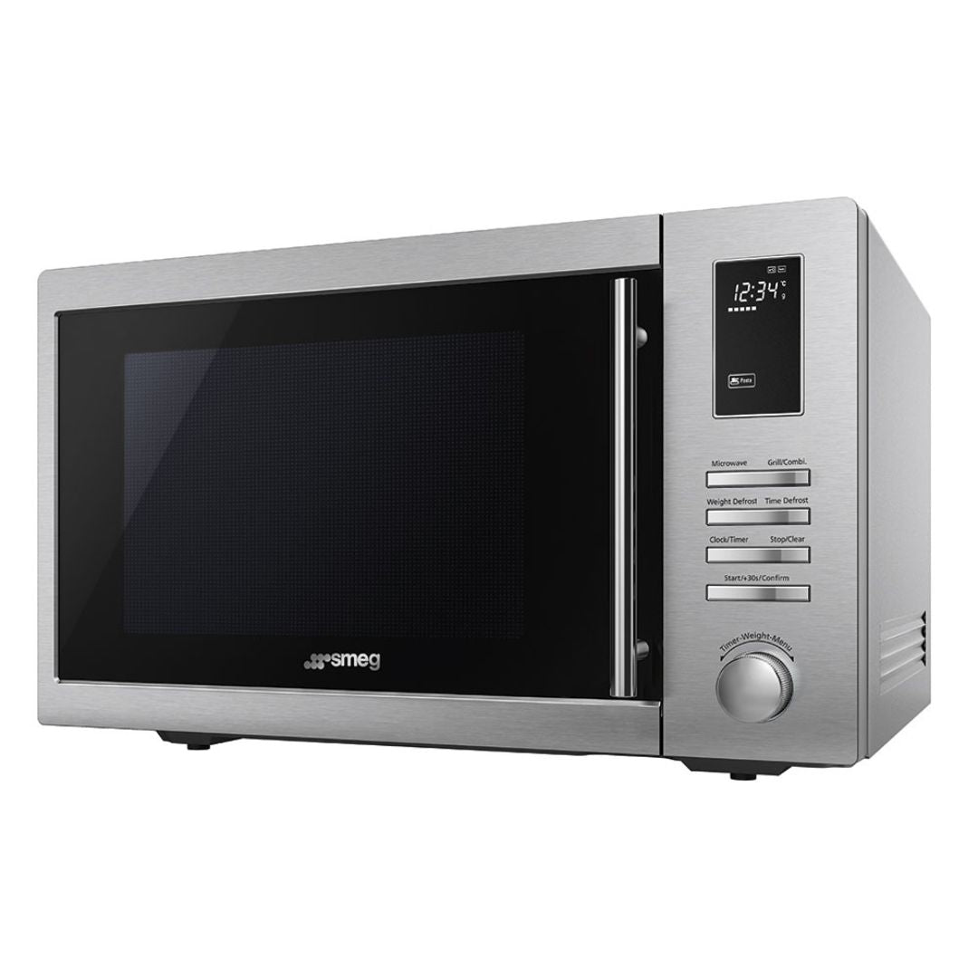 SMEG MOE25X Forno Microonde 25 L Acciaio Inox Antimpronta Grill 6 Funzioni mm. 513 x 432 x 304
