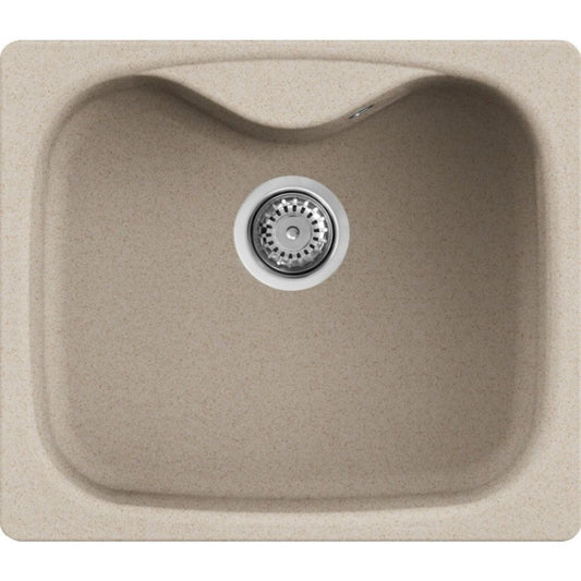 ELLECI FOX 200 LGF20051 Lavello da Incasso 1 Vasca Sopratop Granitek Avena mm. 584 x 504