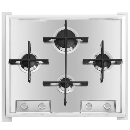 FOSTER VERONIKA 7066052 Piano Cottura Inox 4 Fuochi Spazzolato cm. 60 x 60 x 18