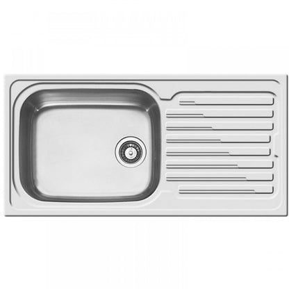 ELLECI LIK480SACSX SKY 480 Lavello Cucina 1 Vasca con Gocciolatoio Sinistra Acciaio Inox cm. 100 x 51
