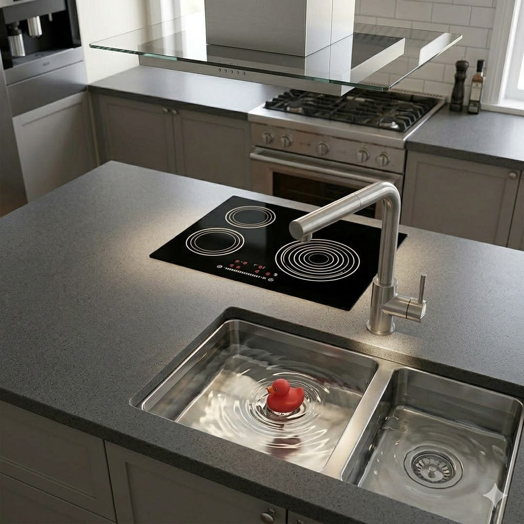 NEWFORM REAL 63425X/50.050 Miscelatore Cucina Inox Doccia Estraibile Bocca Girevole
