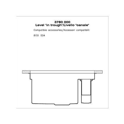 Foster 3780000 Galante Lavello Sottotop 1 Vasca Inox Spazzolato con Canalino cm. 86 x 52