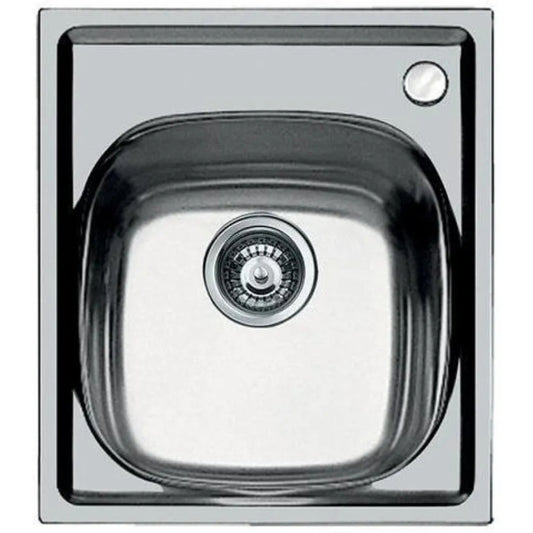 Foster 1144001 S1000 Lavello Incasso Inox Spazzolato Miscelatore Destra 44 cm