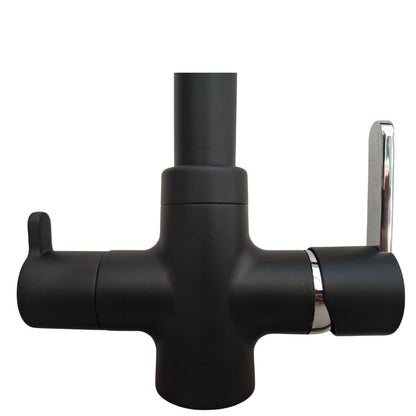 PAINI TAVIR 92NS6433VE8B90DAPA Miscelatore 3 Vie Canna Girevole 360° Doppio Erogatore Nero Opaco
