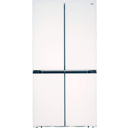 GRF CA91831WG Frigorifero Americano Vetro Bianco 564 L Total No Frost cm 90