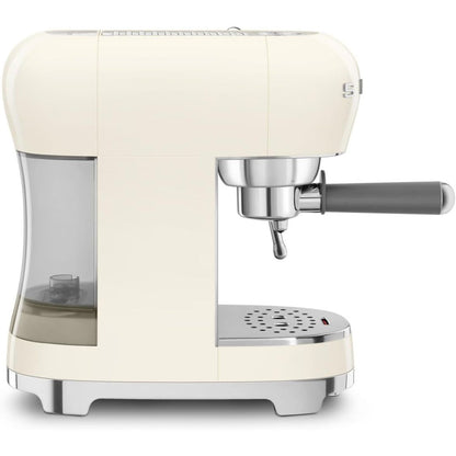 SMEG ECF02CREU Macchina Da Caffè Espresso Manuale 50's Style 1350W Panna