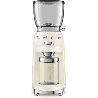 SMEG CGF01CREU Macinacaffè Elettrico 30 Livelli Macinatura Antistatico 150W Crema