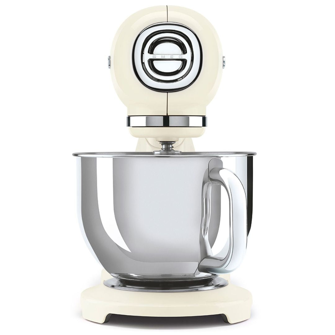 SMEG Impastatrice Planetaria SMF03CREU 800W Crema 4,8L 10 Velocità 50's Style