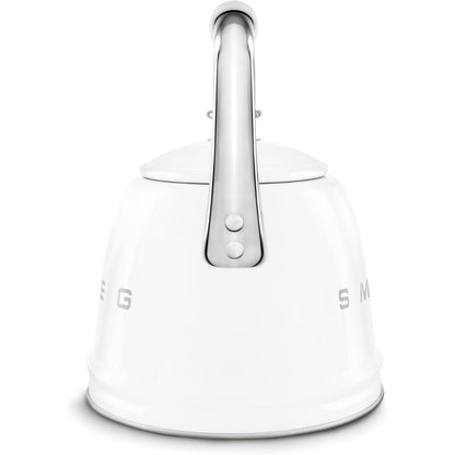 SMEG WKF01WH Bollitore a Fischio Bianco Estetica 50’s Style Manico ergonomico