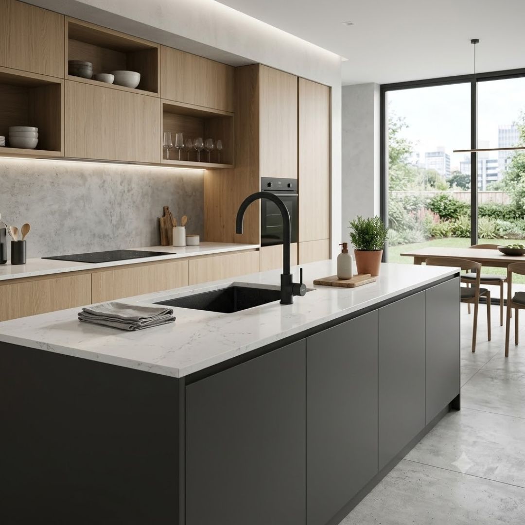 ELLECI MGKCLO59 Rubinetto Cucina Miscelatore Monocomando Lavello Antracite G59