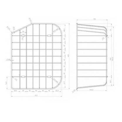 ELLECI FOX 360 ACI03300 Cestello Inox per Lavello mm. 405 x 312 x 195