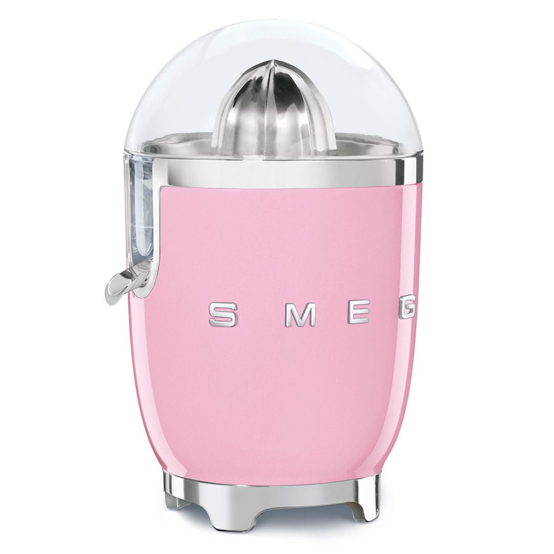 SMEG CJF11PKEU Spremiagrumi Elettrico Rosa Lucido 70W Inox Antigoccia 50’s Style