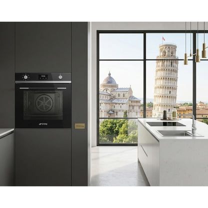 Smeg SO64M3S2N Forno Elettrico Incasso Ventilato Grill Nero 68 lt Classe A cm. 60 x 60