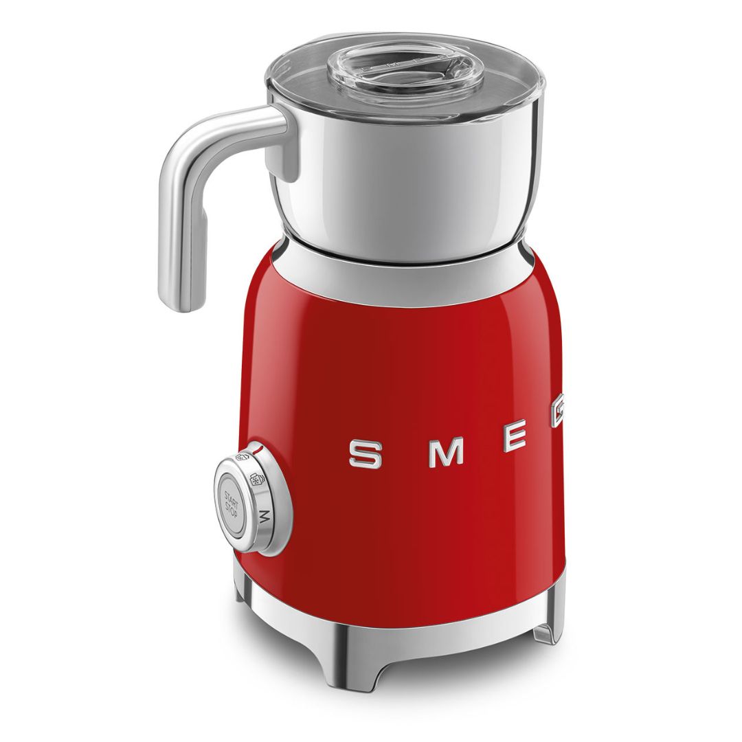 SMEG MFF11RDEU Montalatte Rosso 50's Style 6 Programmi Schiuma Calda e Fredda