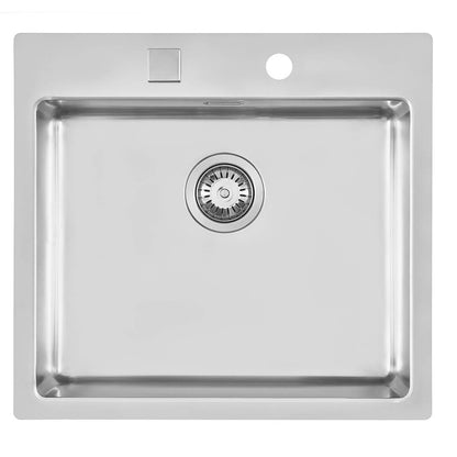 Foster KE 2265050 Lavello Incasso Filotop 1 Vasca Inox Spazzolato cm. 56 x 52