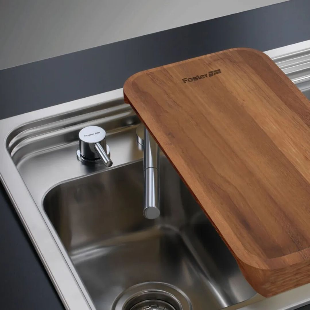 FOSTER ARSENIO 8471000 Miscelatore Monocomando Cucina Sottofinestra Cromato con Canna Up&Down Estraibile e Comando Remoto