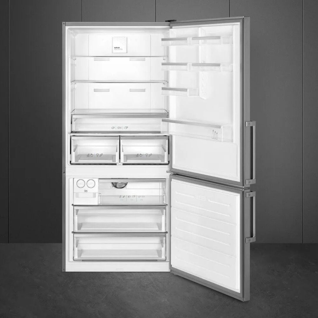 SMEG FC84EN4HX Frigorifero e Congelatore Combinato Total No Frost cm. 84 x 186