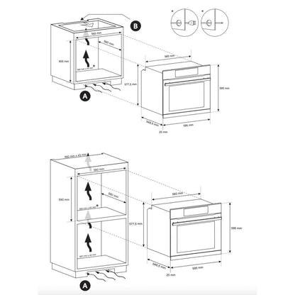 DE LONGHI FAMILY FLM6LN Forno da Incasso Elettrico Multifunzione 65 L Classe A cm. 60 x 60
