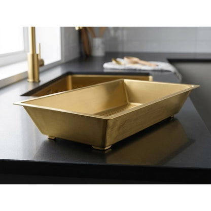 Foster 8151009 Vaschetta Forata inox PVD Gold cm. 21,5 x 38