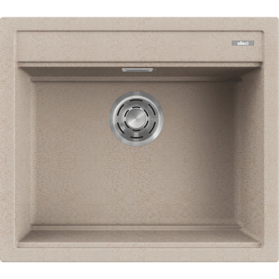 ELLECI BEST 105 LGB10551 Lavello Cucina Incasso Sopratop 1 Vasca  Avena Granitek cm. 57×51