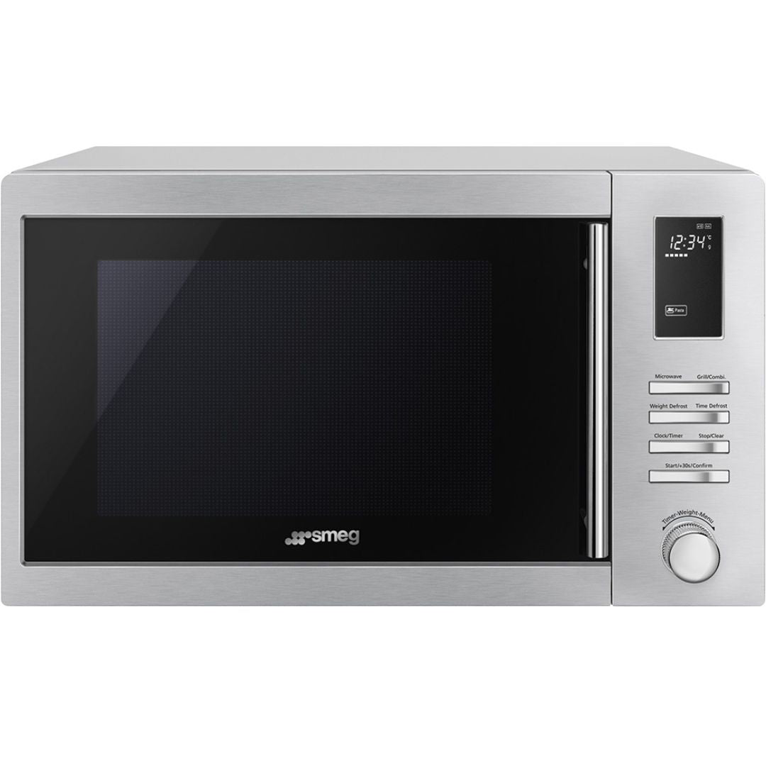 SMEG MOE25X Forno Microonde 25 L Acciaio Inox Antimpronta Grill 6 Funzioni mm. 513 x 432 x 304
