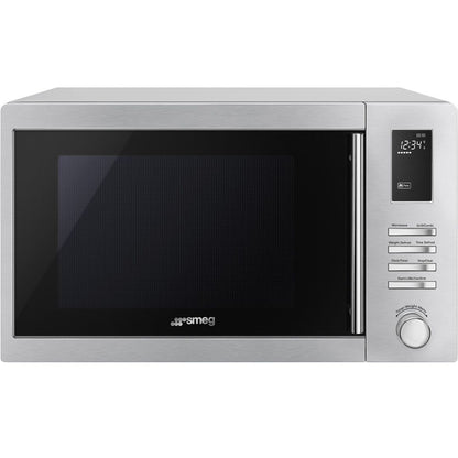 SMEG MOE25X Forno Microonde 25 L Acciaio Inox Antimpronta Grill 6 Funzioni mm. 513 x 432 x 304