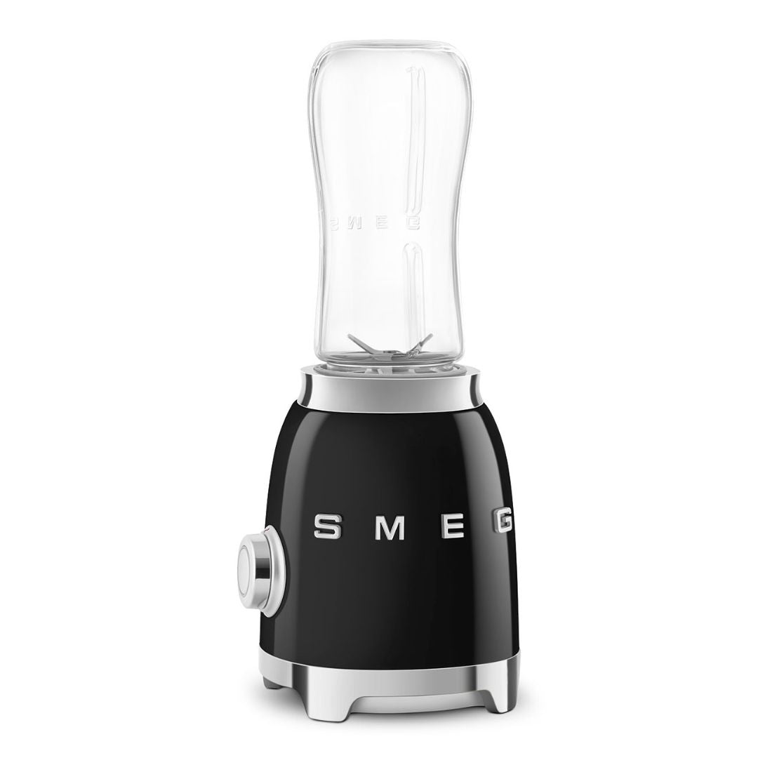 SMEG PED PBF01BLEU Frullatore Compatto da Tavolo Multifunzione 2 Velocità Antiscivolo 300W Nero