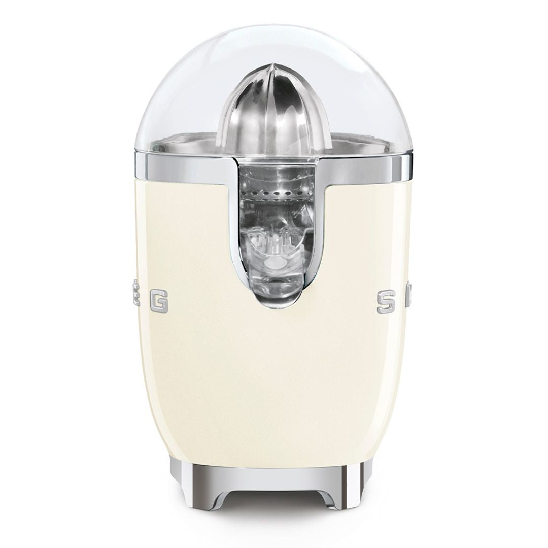 SMEG CJF11CREU Spremiagrumi Elettrico Panna Lucido 70W Inox Antigoccia 50’s Style