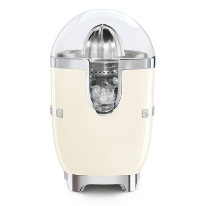 SMEG CJF11CREU Spremiagrumi Elettrico Panna Lucido 70W Inox Antigoccia 50’s Style