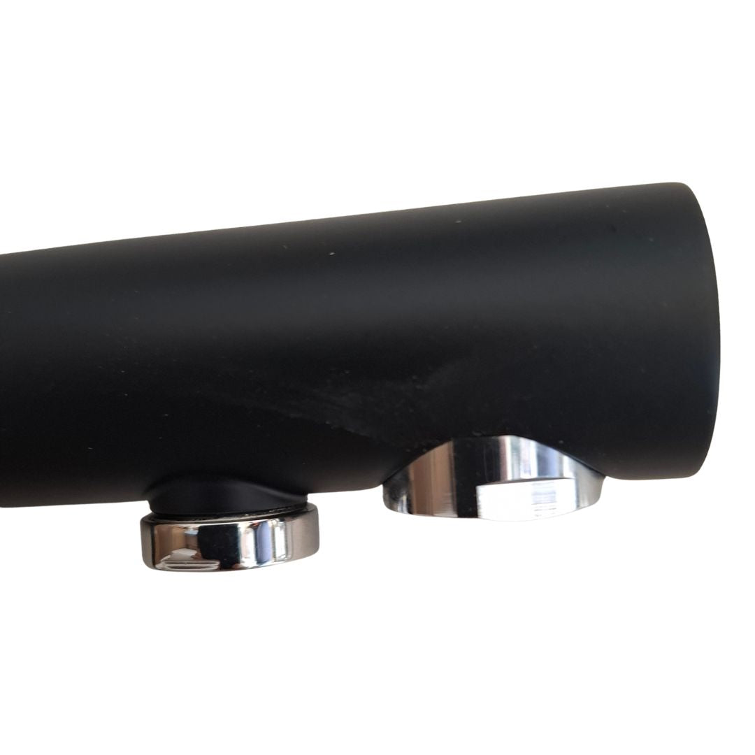 PAINI TAVIR 92NS6433VE8B90DAPA Miscelatore 3 Vie Canna Girevole 360° Doppio Erogatore Nero Opaco