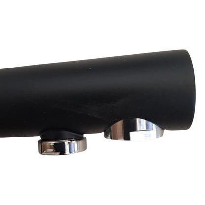 PAINI TAVIR 92NS6433VE8B90DAPA Miscelatore 3 Vie Canna Girevole 360° Doppio Erogatore Nero Opaco