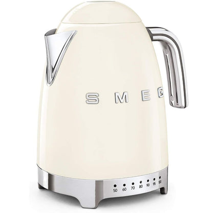SMEG KLF04CREU Bollitore Elettrico Anni 50 Panna 1,7Lt Temperatura Variabile