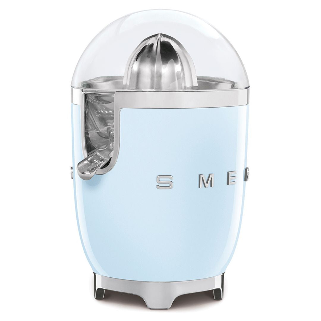 SMEG CJF11PBEU Spremiagrumi Elettrico Azzurro 70W Antigoccia Inox 50’s Style