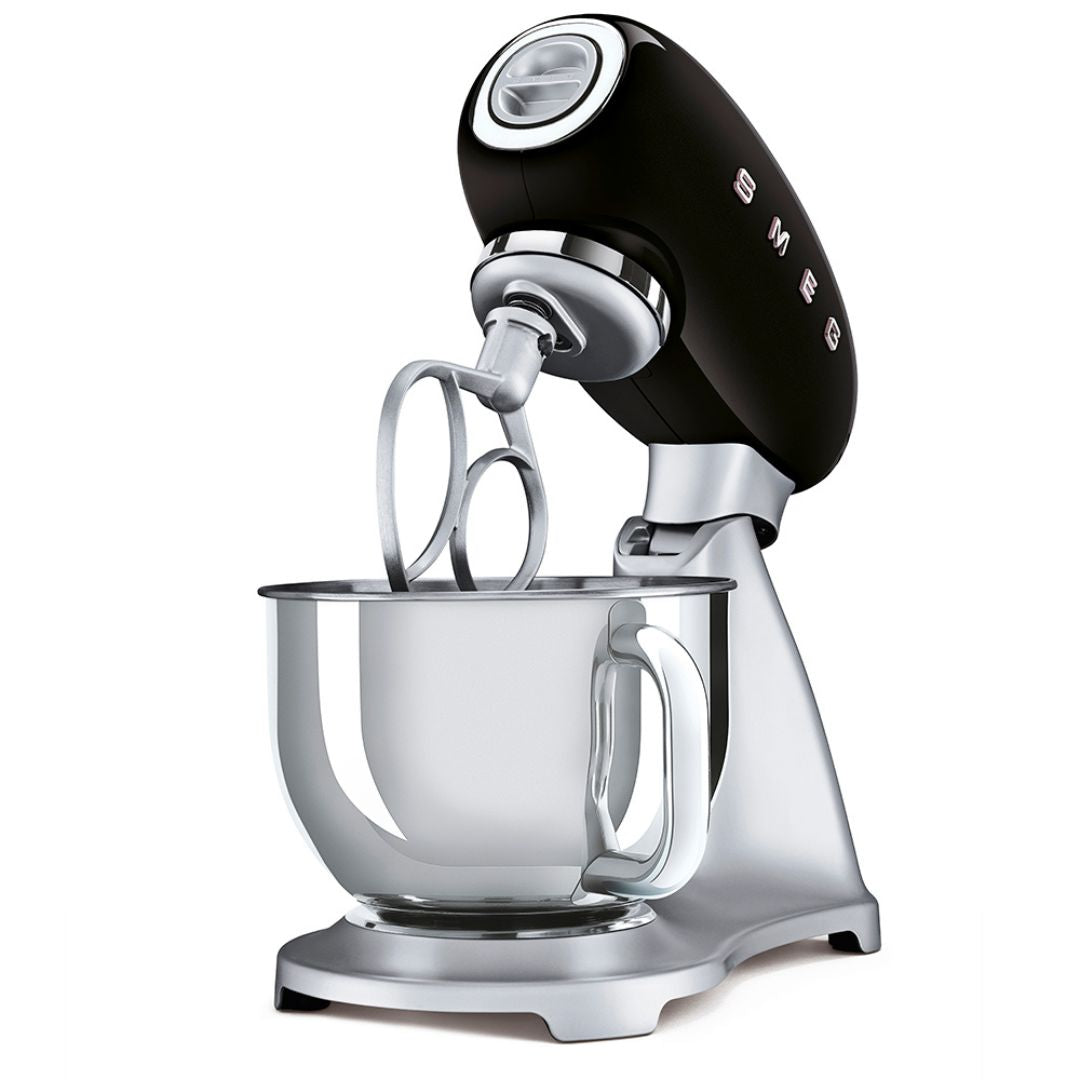 SMEG SMF02BLEU Impastatrice Planetaria Nero 800W 10 Velocità Ciotola Acciaio