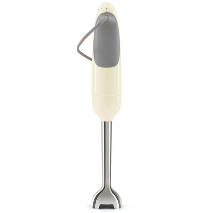 SMEG PED HBF11CREU Frullatore a Immersione Impugnatura Antiscivolo Avvolgicavo Crema 50' Style
