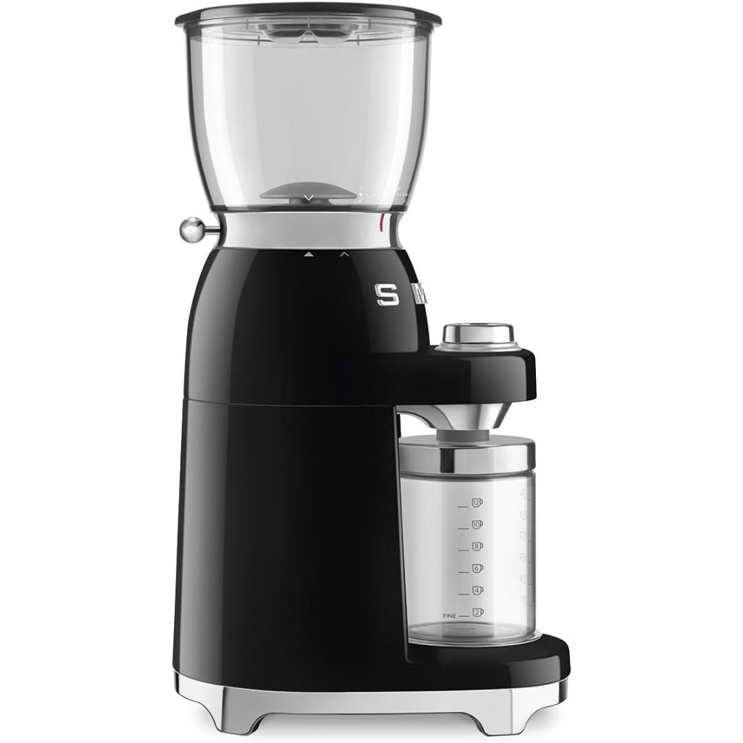 SMEG CGF01BLEU Macinacaffè Elettrico 30 Livelli di Macinatura Antistatico Nero